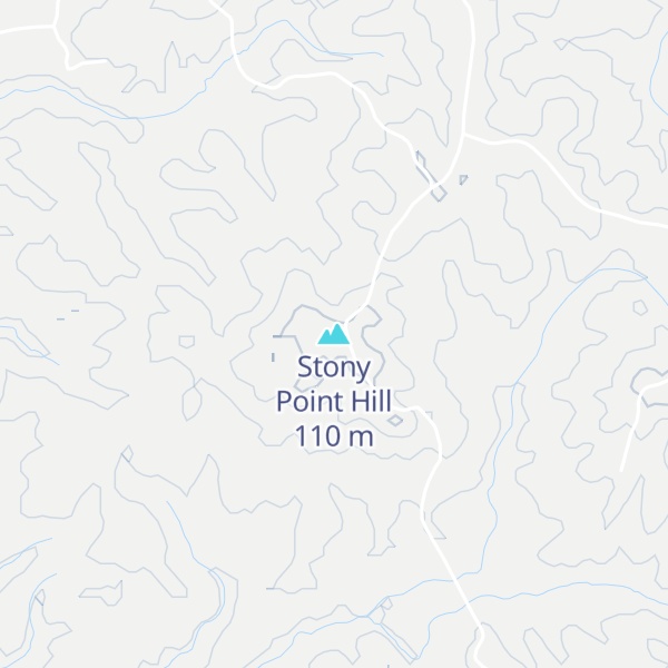 Map of Stony Point Hill