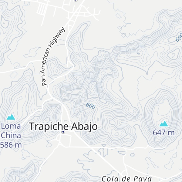 Map of Cerro El Cerrón