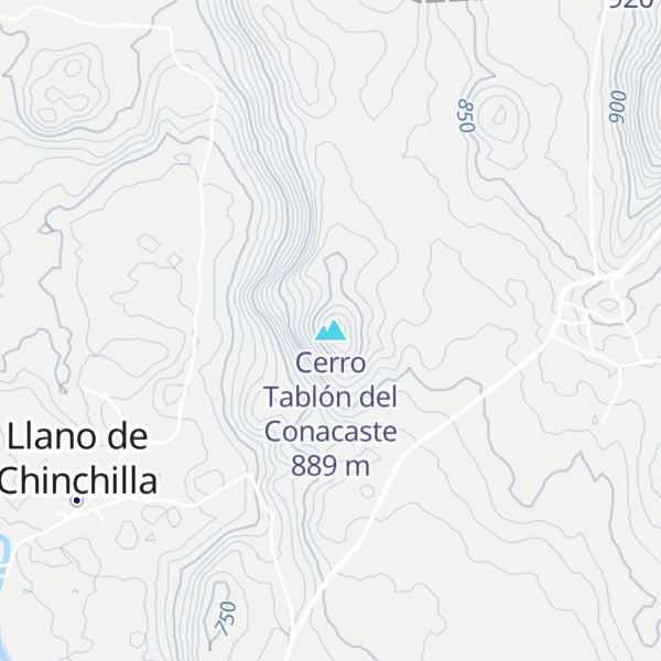 Map of Cerro Tablón del Conacaste