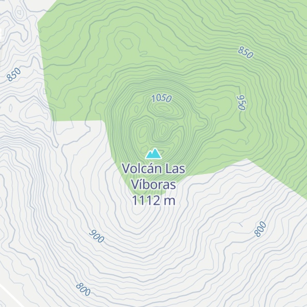 Map of Volcán Las Víboras