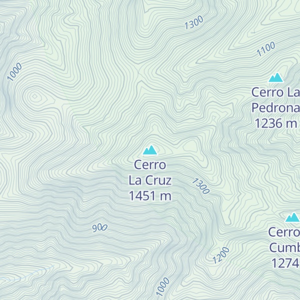 Map of Cerro La Cruz