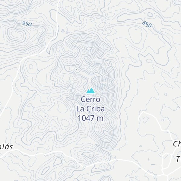 Map of Cerro La Criba