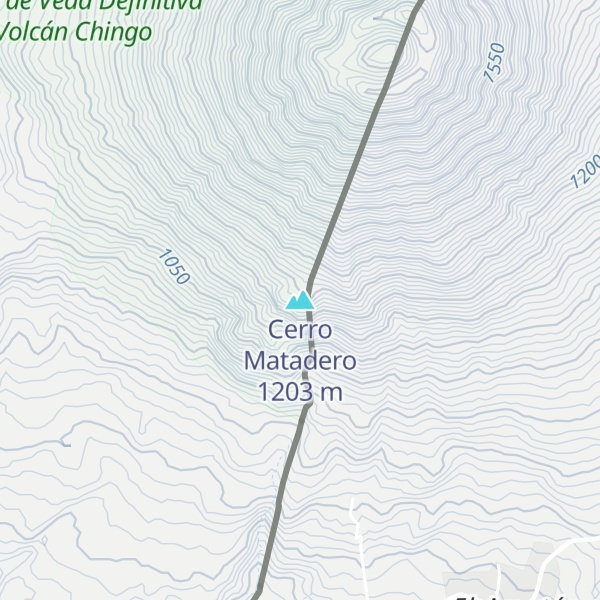 Map of Cerro Matadero