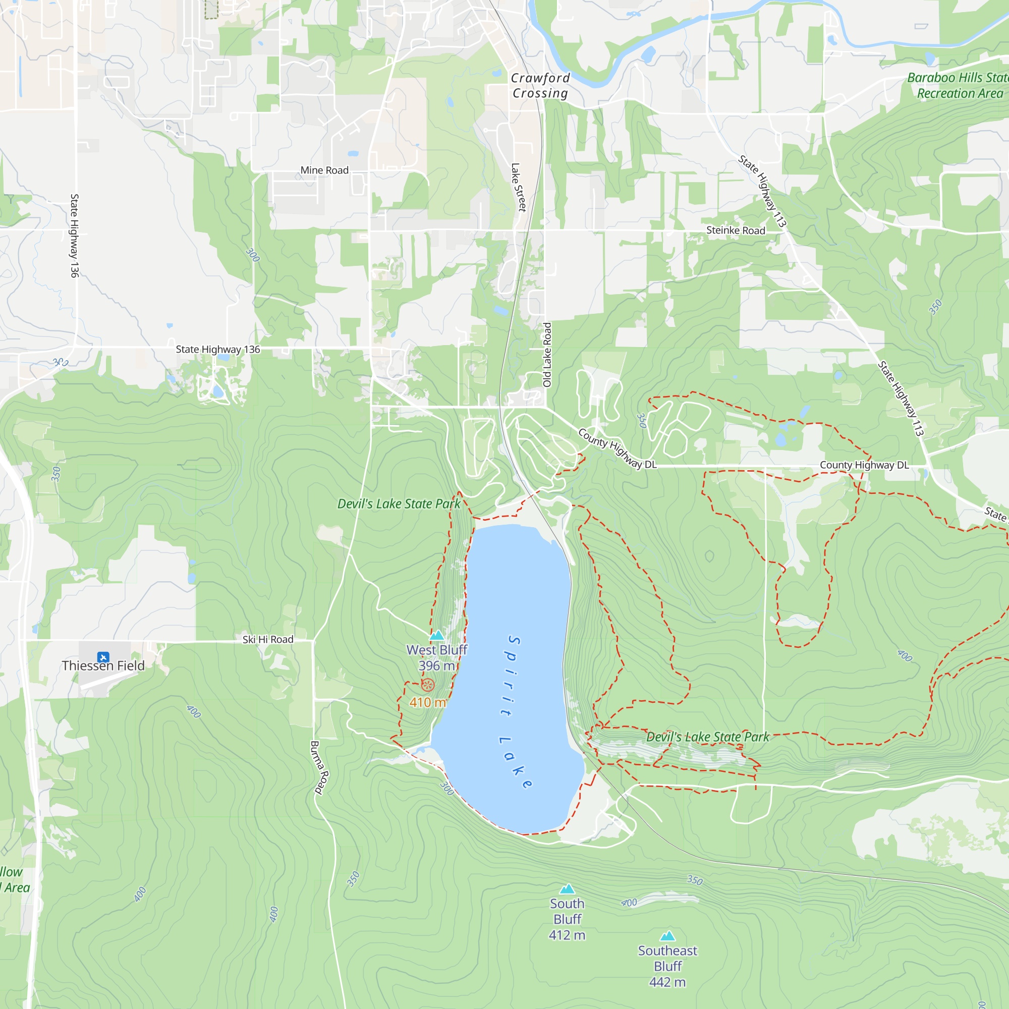 Visitor Center North Shore map