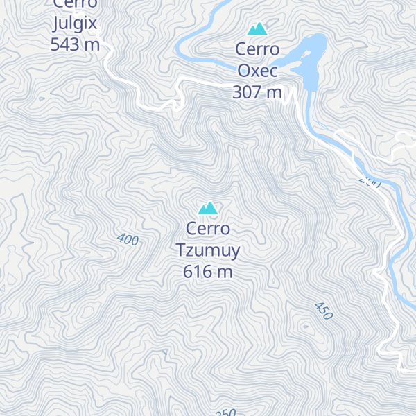 Map of Cerro Tzumuy
