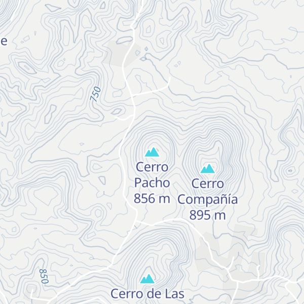 Map of Cerro Pacho