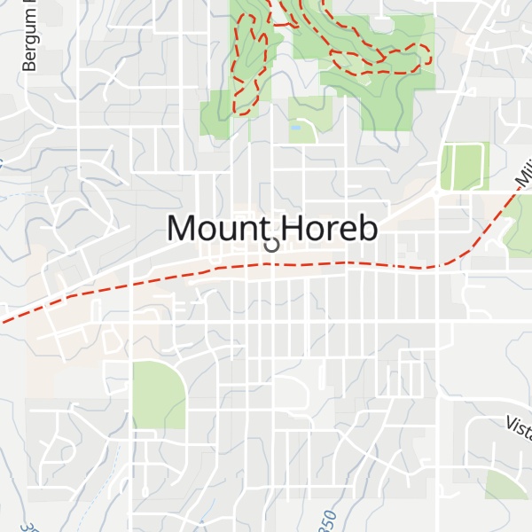 Map of Mt Horeb Depot - Military Ridge Trail & Tourist Information