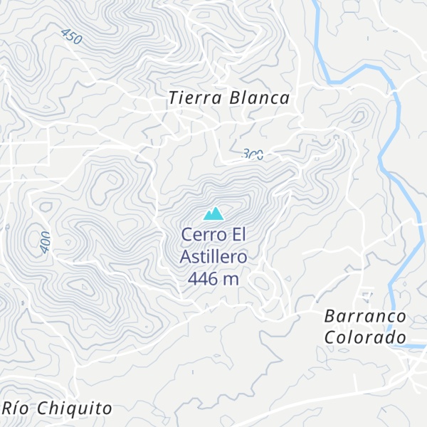 Map of Cerro El Astillero