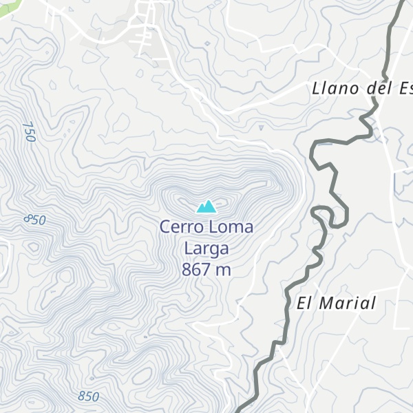 Map of Cerro Loma Larga