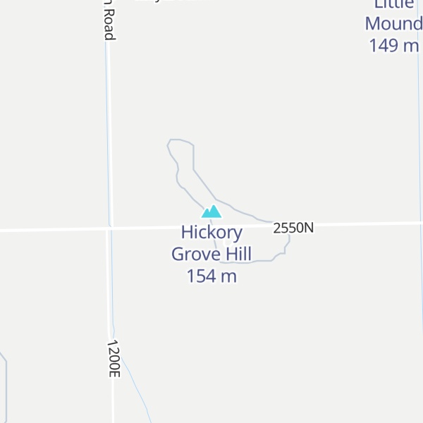 Map of Hickory Grove Hill