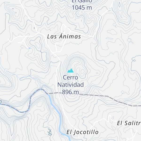 Map of Cerro Natividad