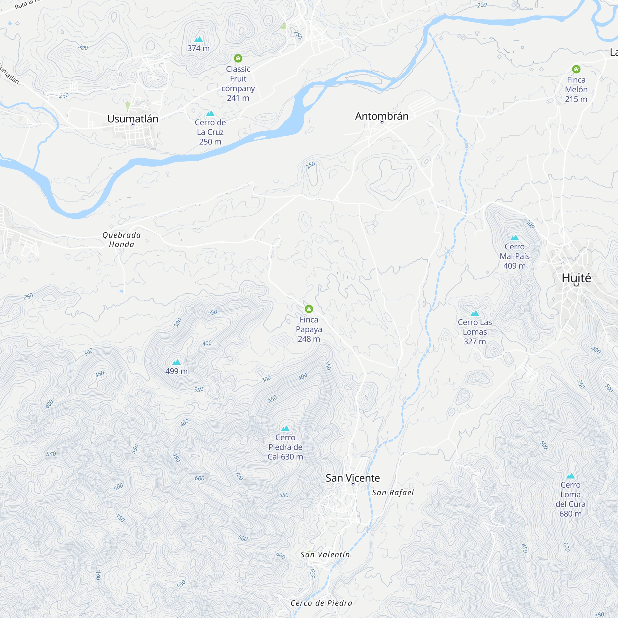 Finca Papaya map