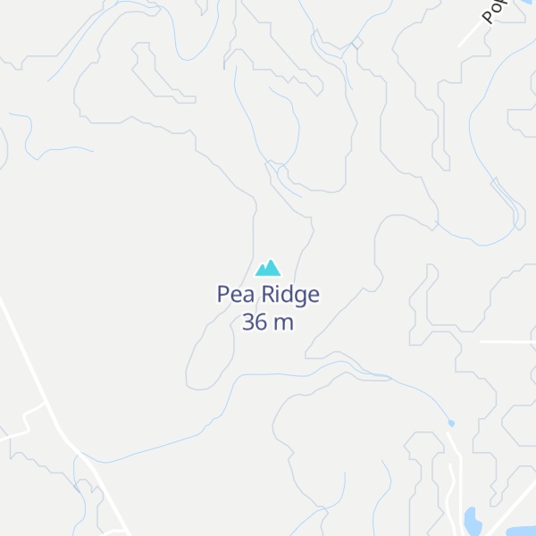Map of Pea Ridge
