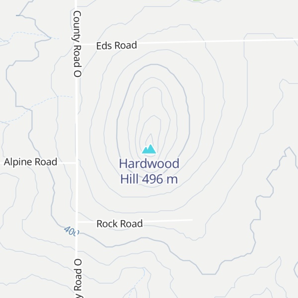 Map of Hardwood Hill