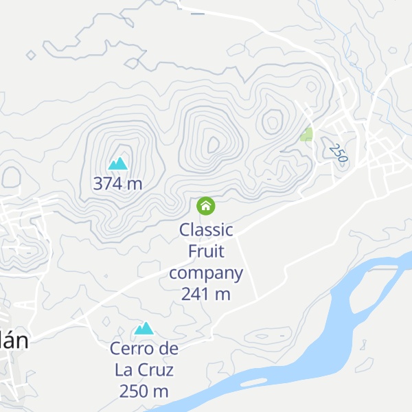 Map of Classic Fruit company