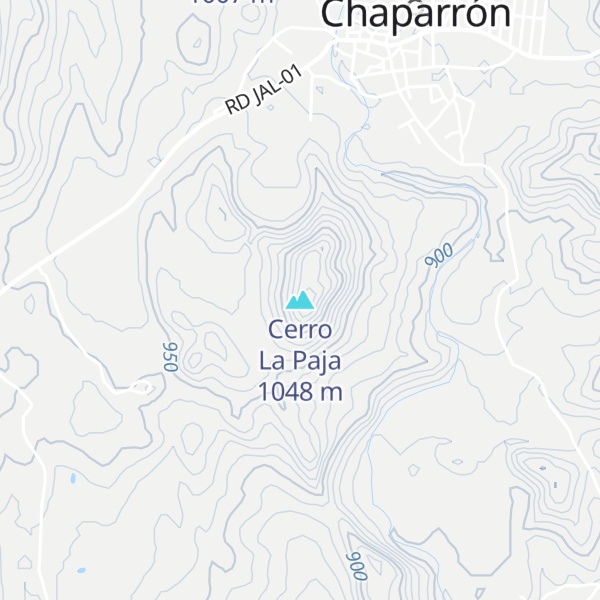 Map of Cerro La Paja
