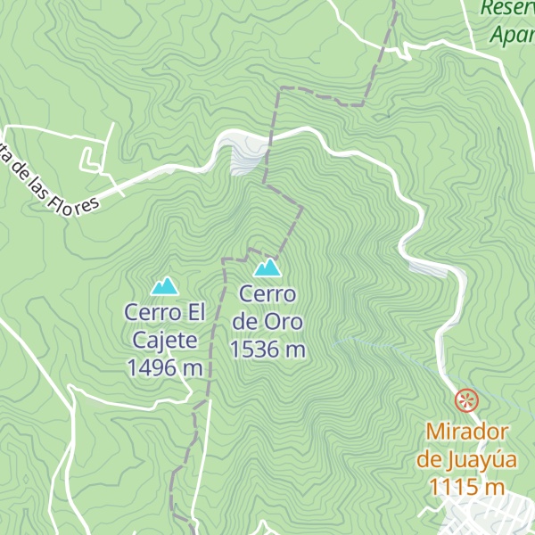 Map of Cerro de Oro