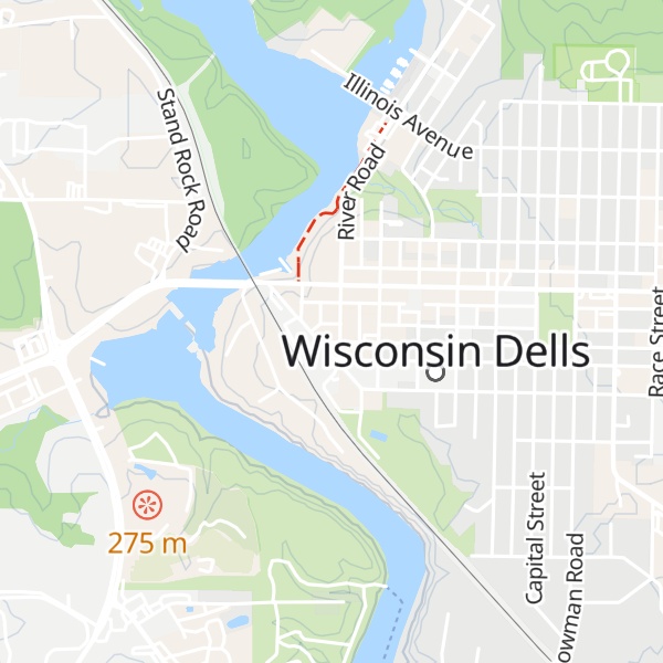 Map of Wisconsin Dells Visitor & Convention Bureau