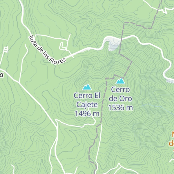 Map of Cerro El Cajete
