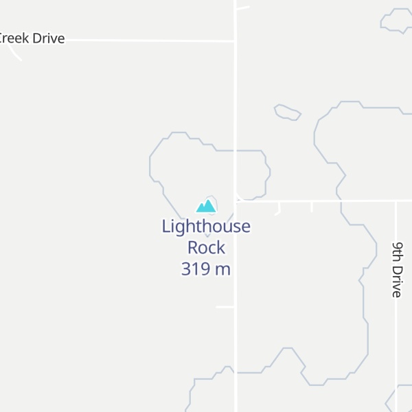Map of Lighthouse Rock