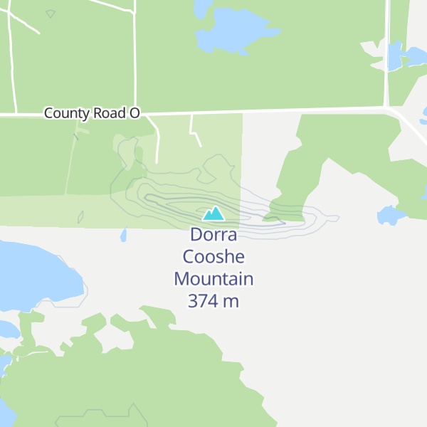 Map of Dorra Cooshe Mountain