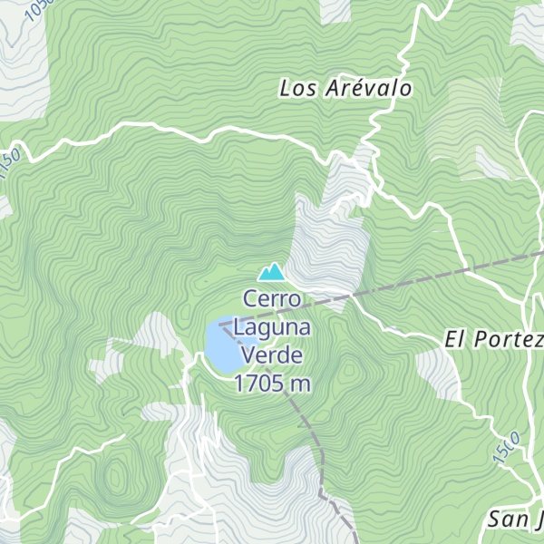 Map of Cerro Laguna Verde