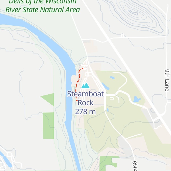 Map of Steamboat Rock