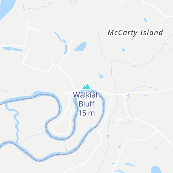 Map of Walkiah Bluff