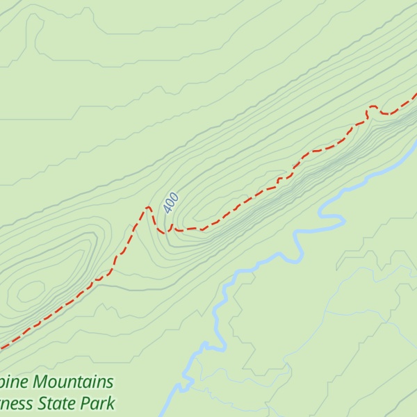 Map of Miscowawbic Peak