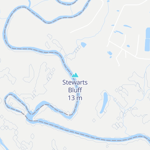 Map of Stewarts Bluff