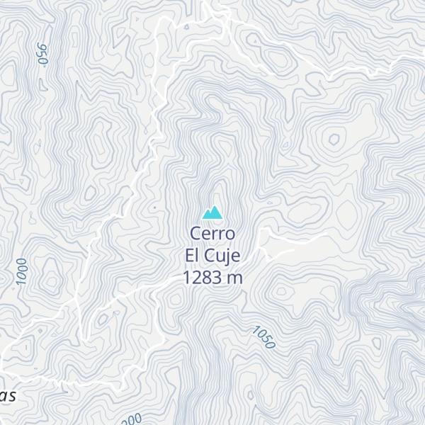 Map of Cerro El Cuje