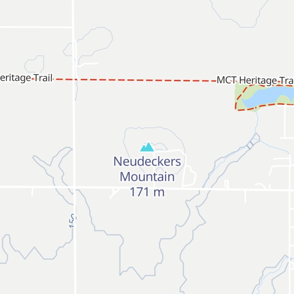 Map of Neudeckers Mountain