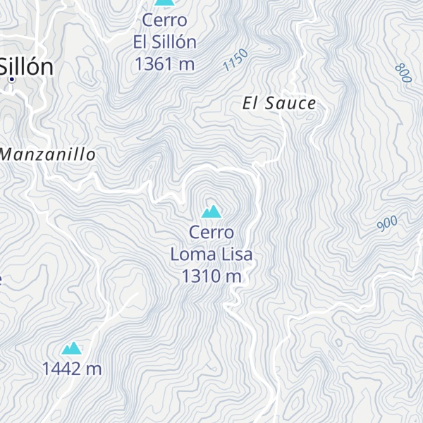 Map of Cerro Loma Lisa
