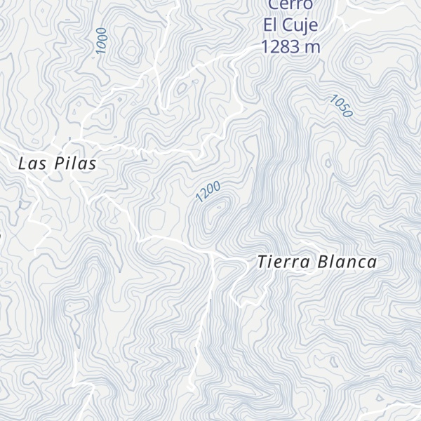 Map of Cerro Tecomates