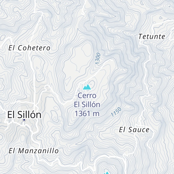 Map of Cerro El Sillón