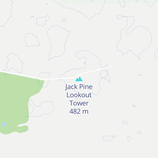 Map of Jack Pine Lookout Tower