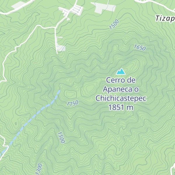Map of Cerro Alta Cresta