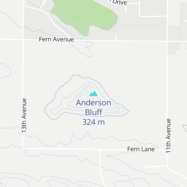 Map of Anderson Bluff