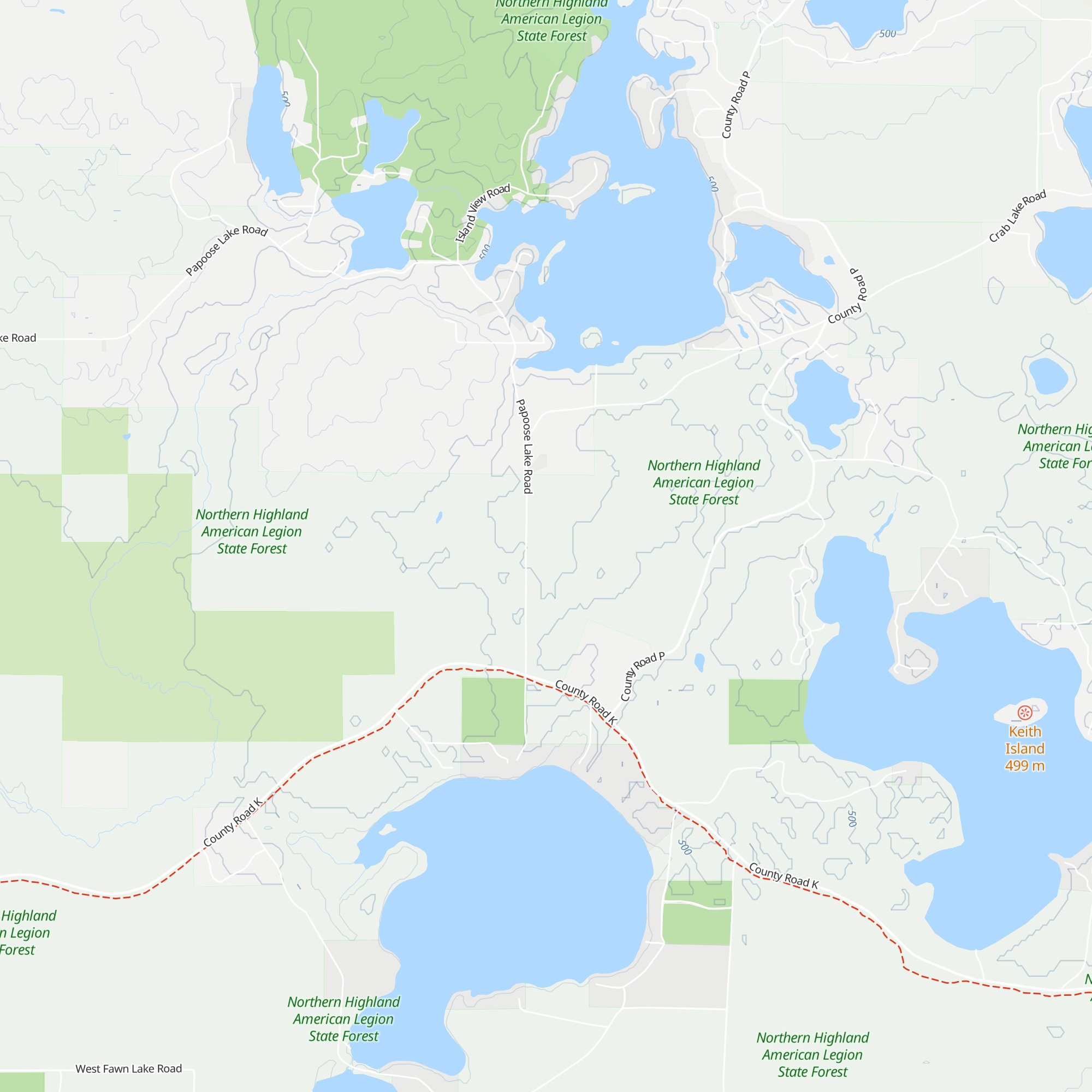 Lakeland Trails Warming Hut map