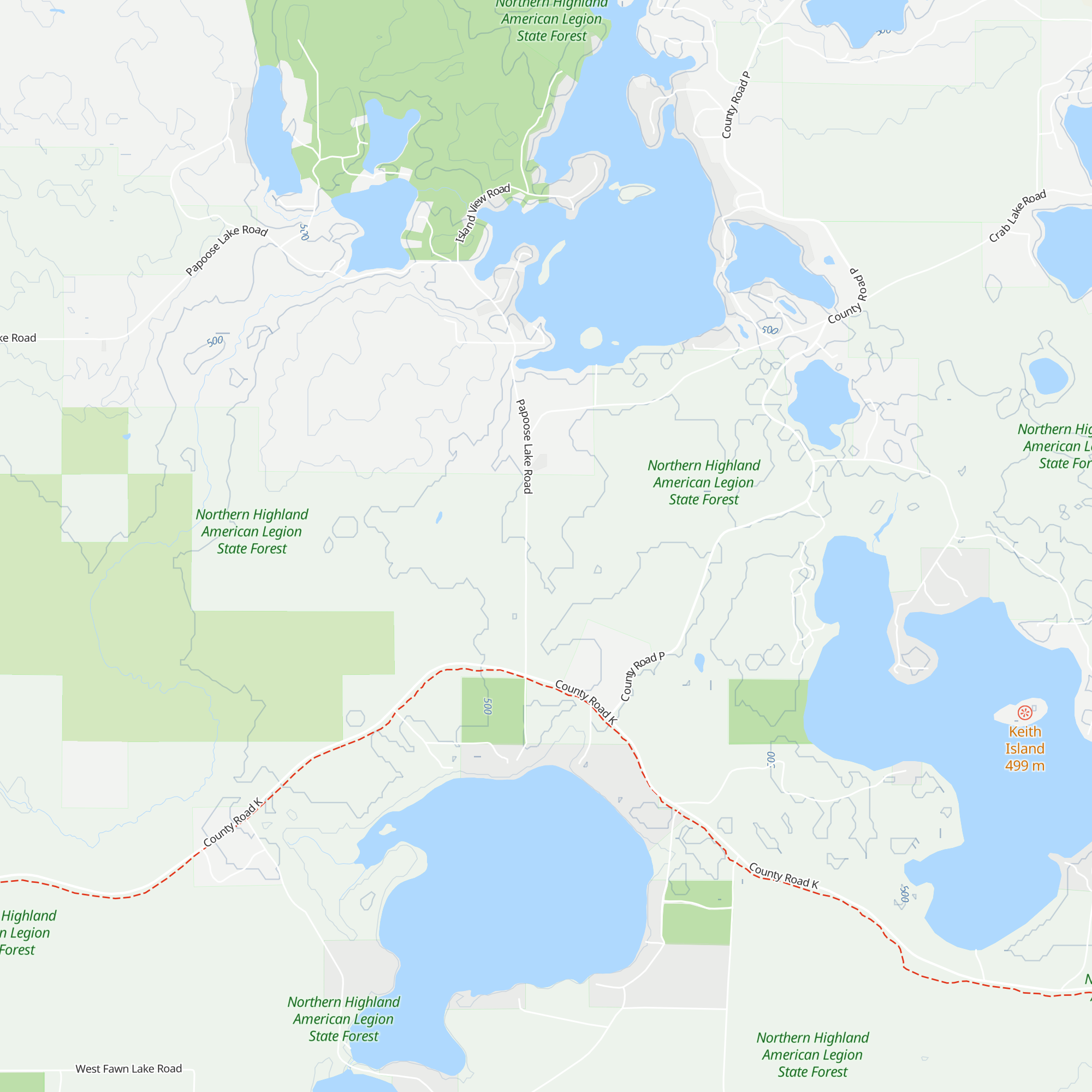 Lakeland Trails Warming Hut map