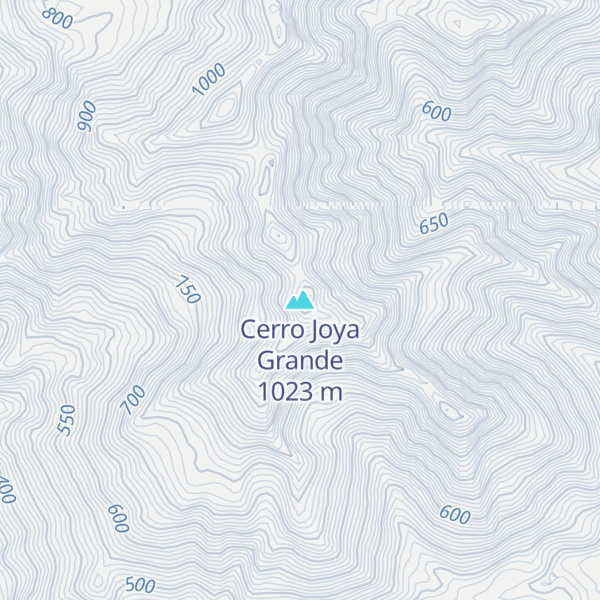 Map of Cerro Joya Grande