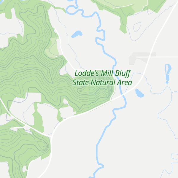 Map of Loddes Mill Bluff