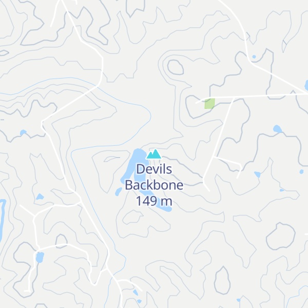 Map of Devils Backbone