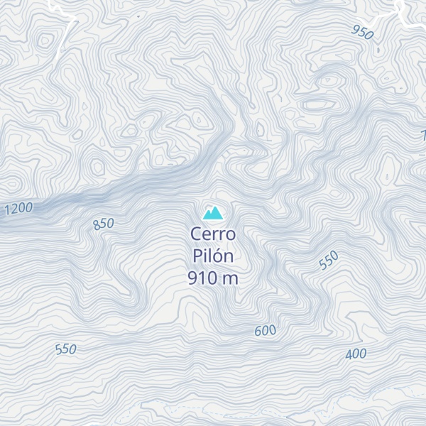 Map of Cerro Pilón