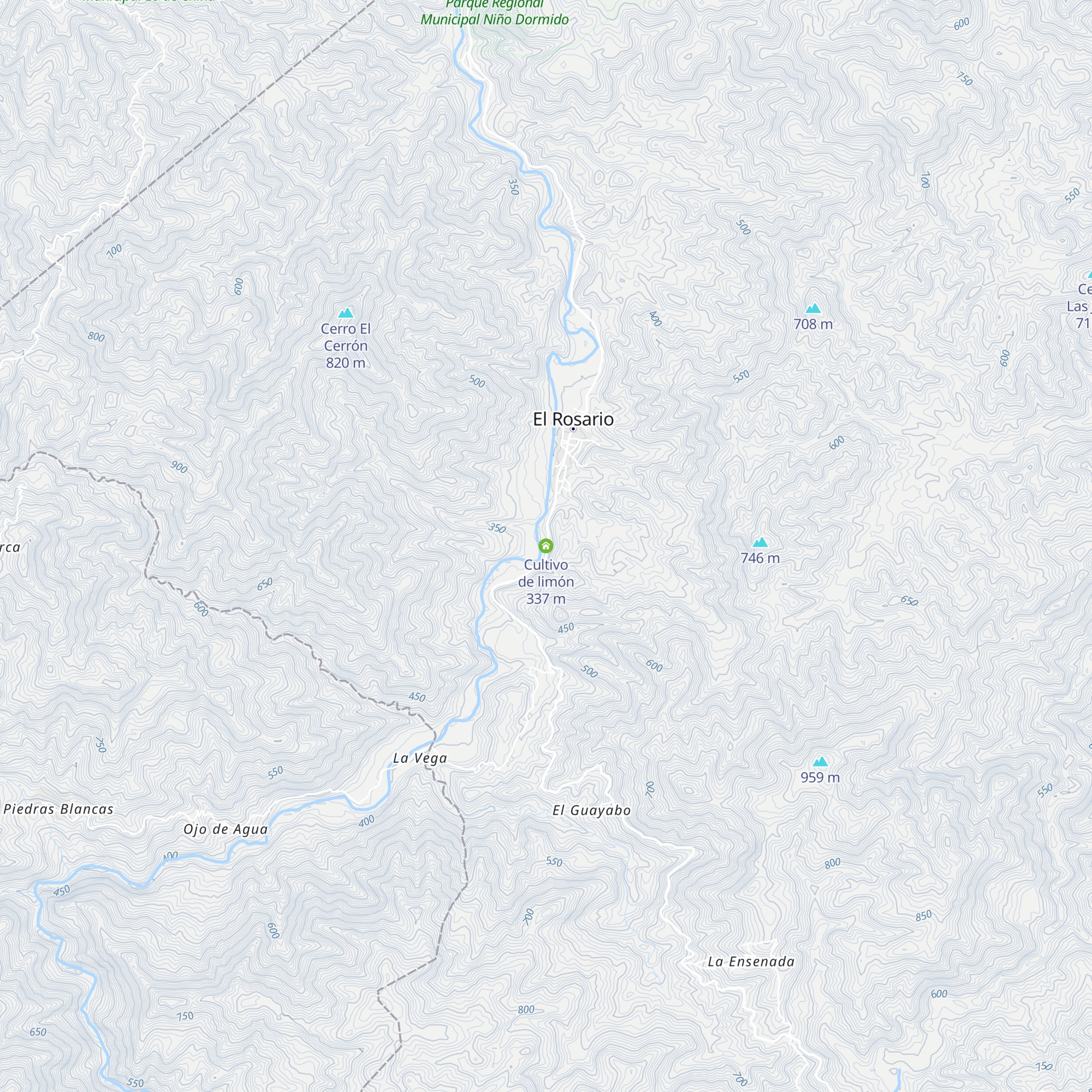 Cultivo de limón map