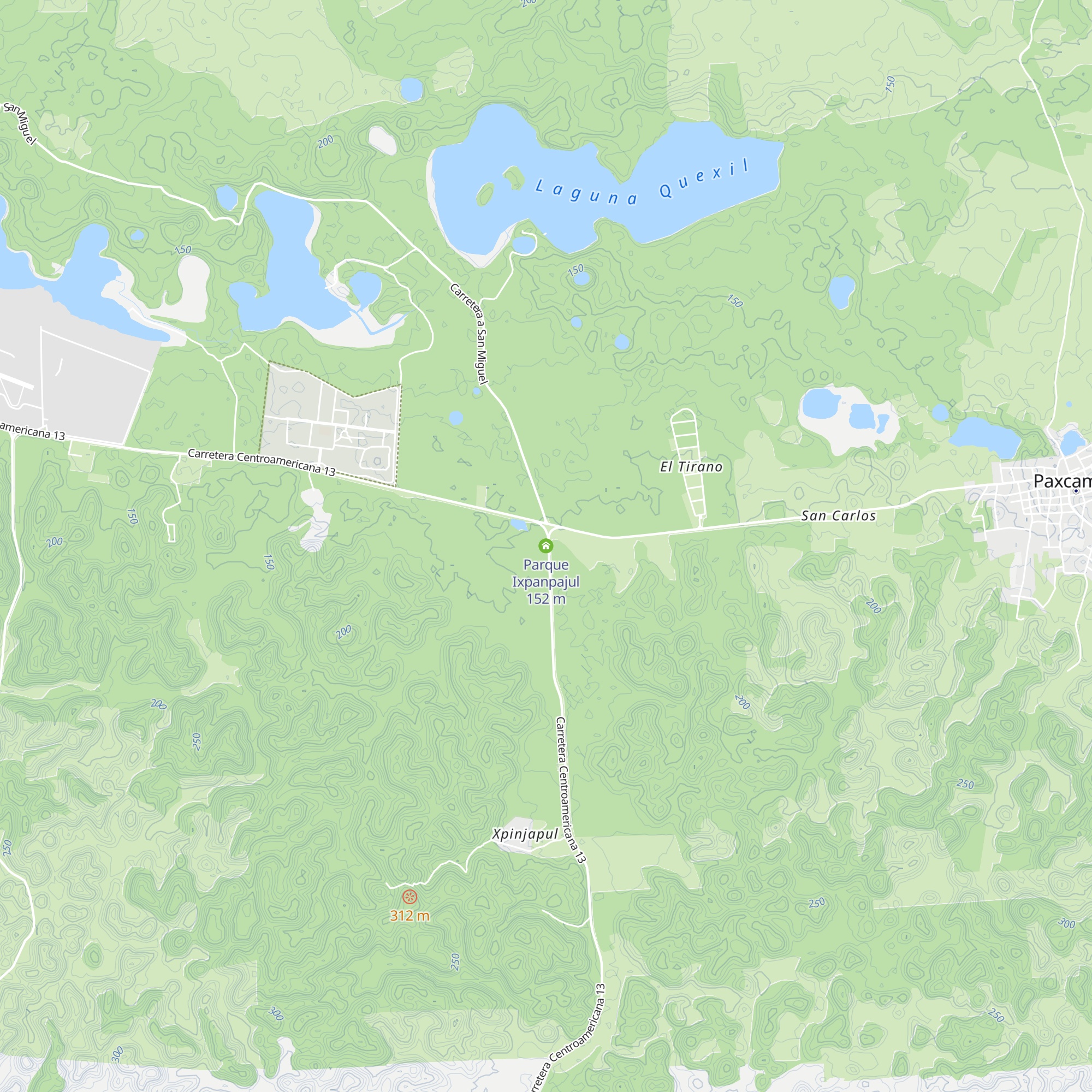 Parque Ixpanpajul map