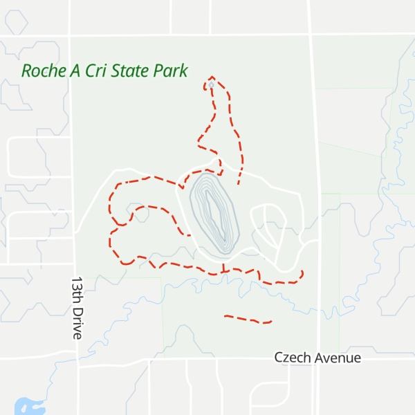 Map of Roche-a-Cri