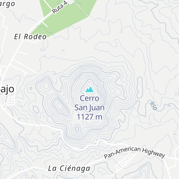 Map of Cerro San Juan