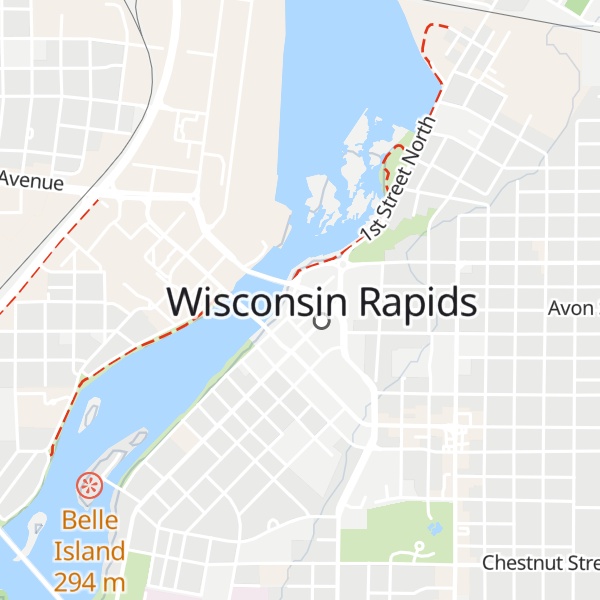 Map of Wisconsin Rapids Convention and Visitors Bureau