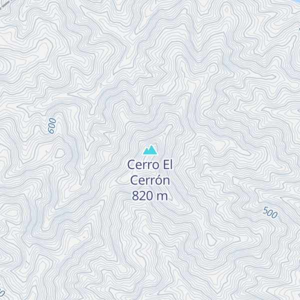 Map of Cerro El Cerrón